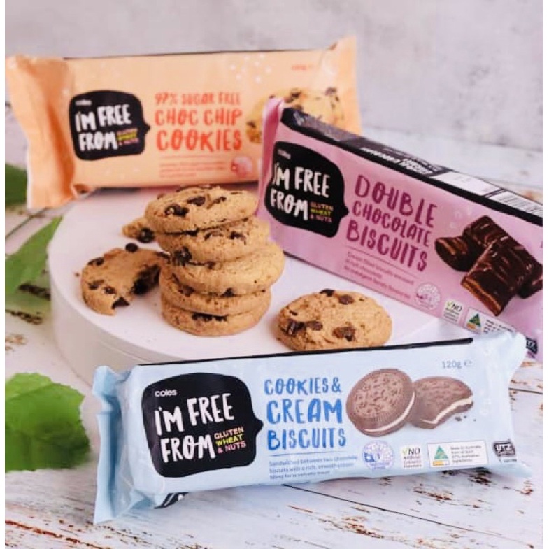Coles Cream/ Sugar Free/Chocolate/ Choco chips/ Stem Ginger Cookies