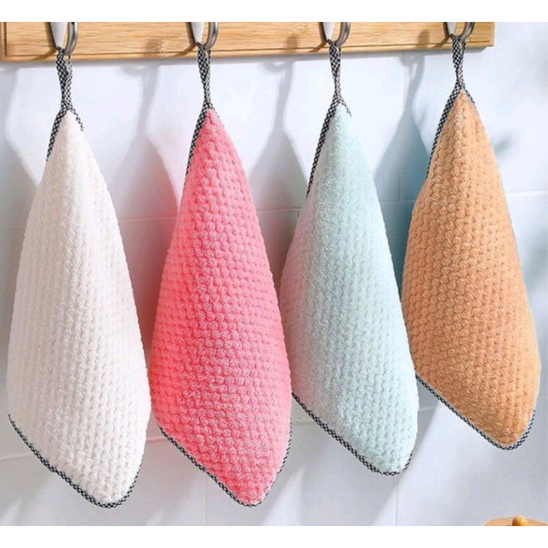 Thickened Baking kain lap dapur meja kotor menyerap air Kitchen Daily Dish Towel Cloth Rag Non-Stick Oil - Image 4