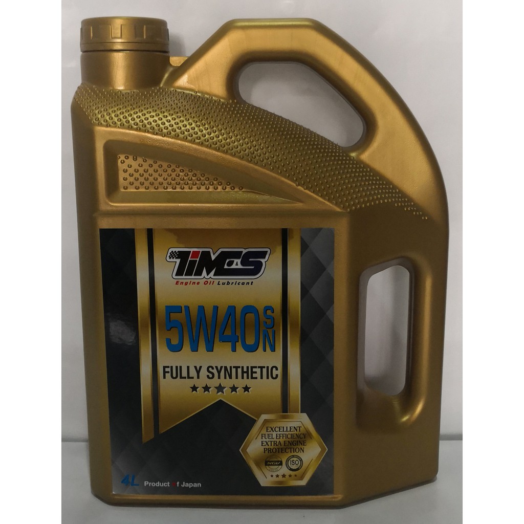 Times Fully Synthetic SAE 5W-40 API SN/CF Engine Oil (4 