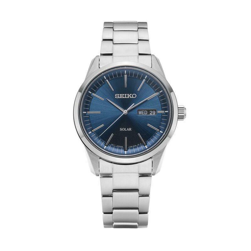 SEIKO SIMPLE DAY-DATE SAPPHIRE SOLAR QUARTZ SNE525P1 | Shopee Malaysia