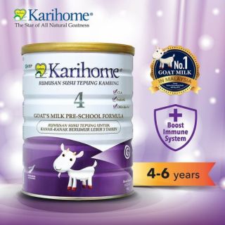 KARIHOME STEP 4 Goat Milk Pre-school Formula Susu Kambing (4 - 6 years ...