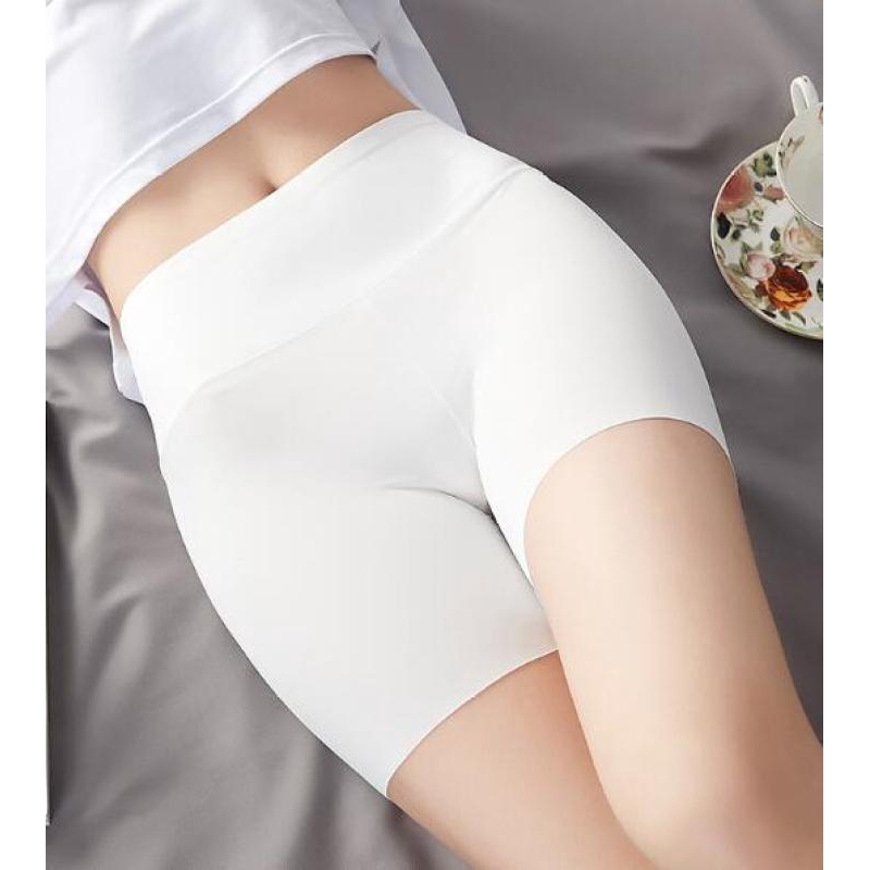 Ice Silk Safety Pants For Women Seamless Stretch Summer High Waist