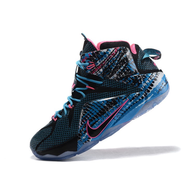 lebron 12 pink and blue