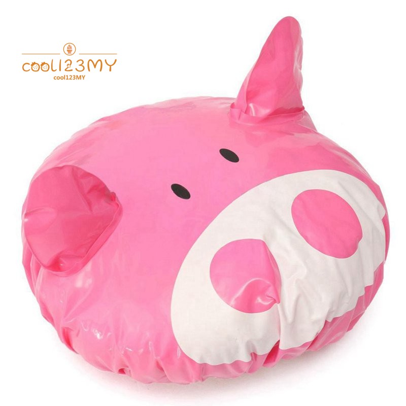 Novelty Design Animal Waterproof Shower Cap Bath Dry Hair Cover