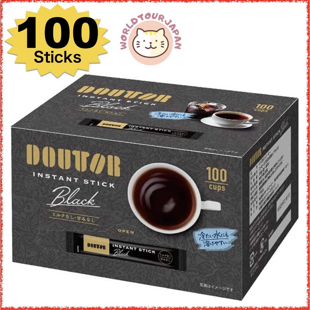 [ Instant Coffee ] DOUTOR Instant Stick Coffee BLACK / 100 Sticks