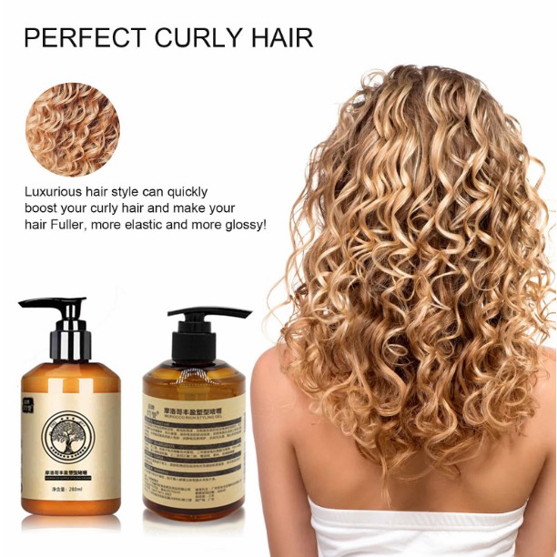 Morocco Curly Hair Moisturizing Elastic Essence Hair Styling Essence Hair  Care For Curly Frizzled Straight Hair 280ML | Shopee Malaysia