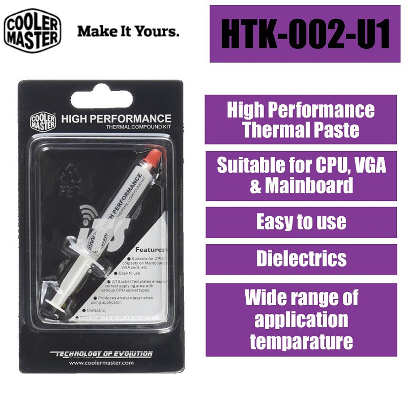 Cooler Master High Performance Thermal Paste (HTK002U1) Shopee Malaysia
