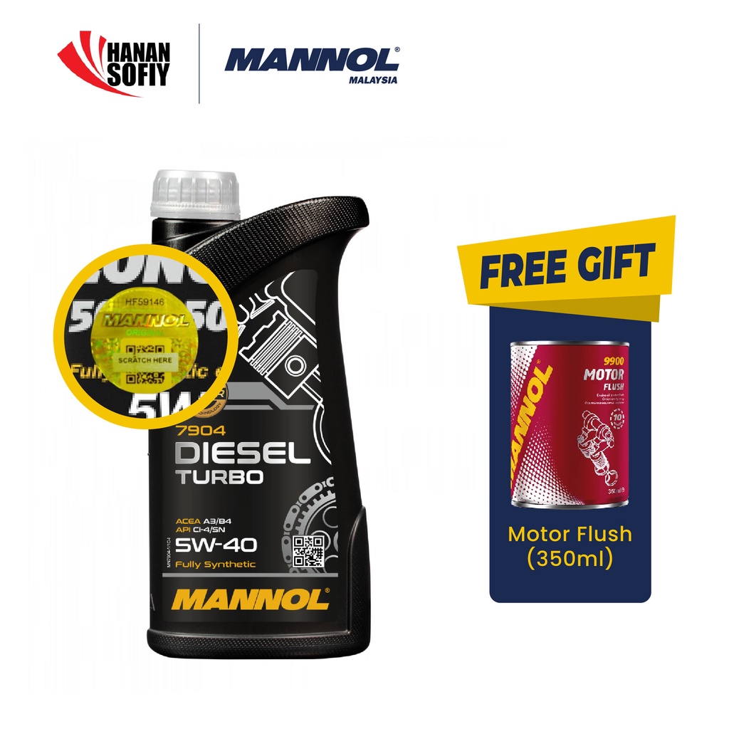 MANNOL MN7904 Diesel Turbo 5W40 (1L) | Shopee Malaysia