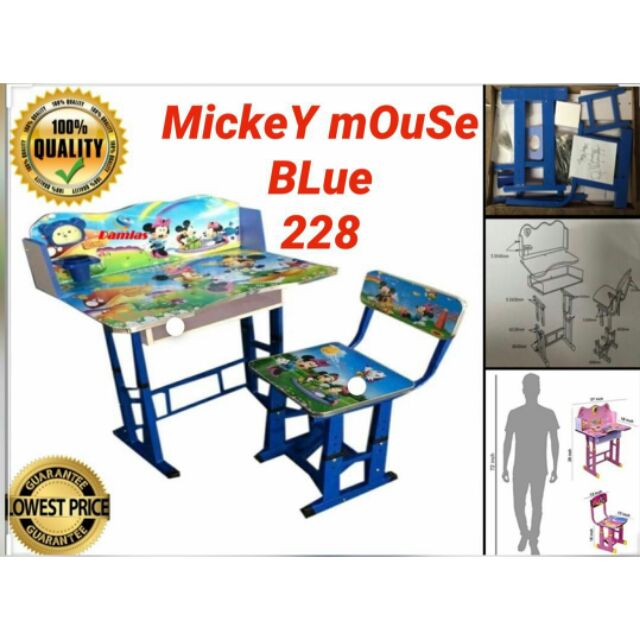 STUDY TABLE KIDS MEJA  BELAJAR  BUDAK  FREE SHIPPING 