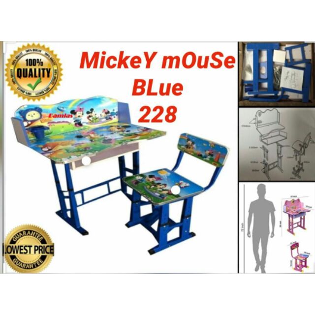 STUDY TABLE KIDS MEJA BELAJAR BUDAK  FREE SHIPPING 