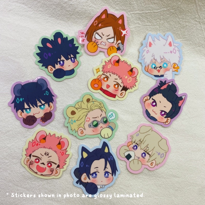 jujutsu kaisen sticker flakes