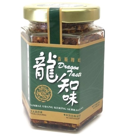 DRAGON TASTE CRISPY PRAWN SHRIMPS 龙知味香脆虾米辣酱 200GM