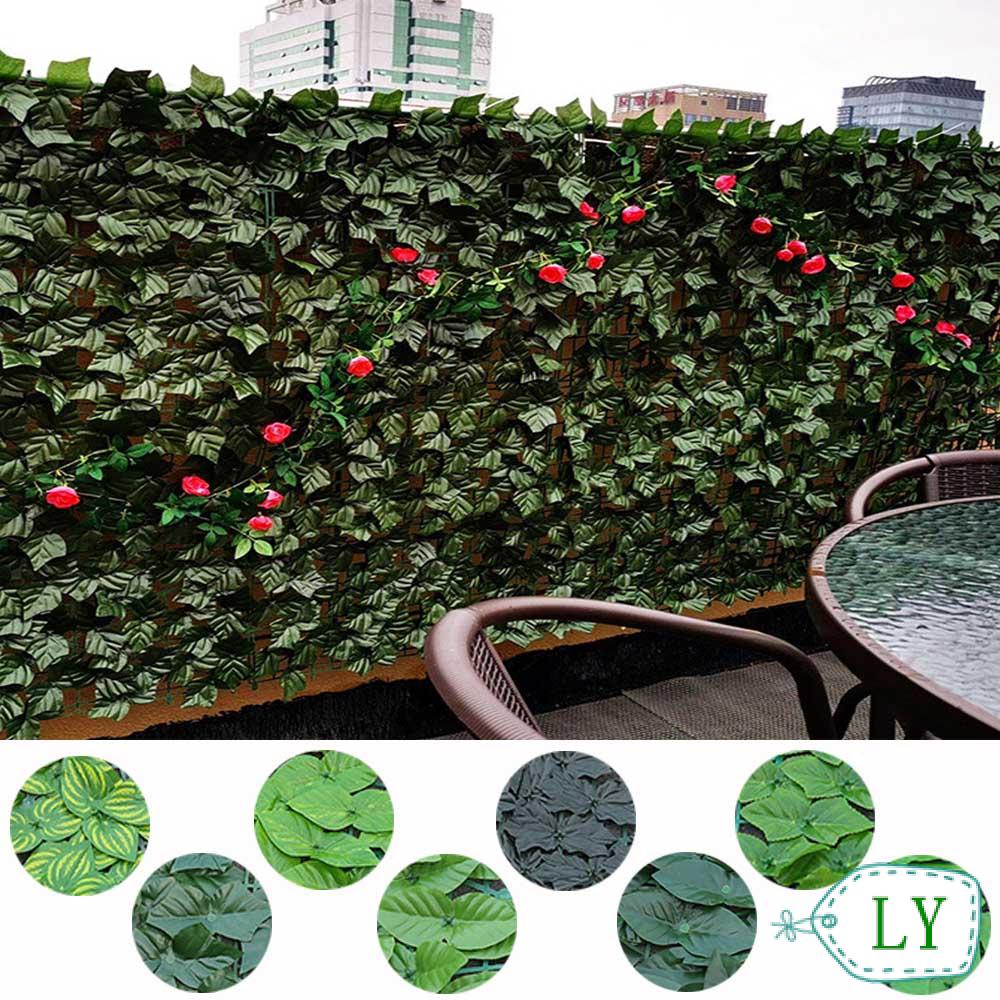 LY Decor Artificial Hedges Home Privacy Fence Faux Ivy Leaf Garden Wall