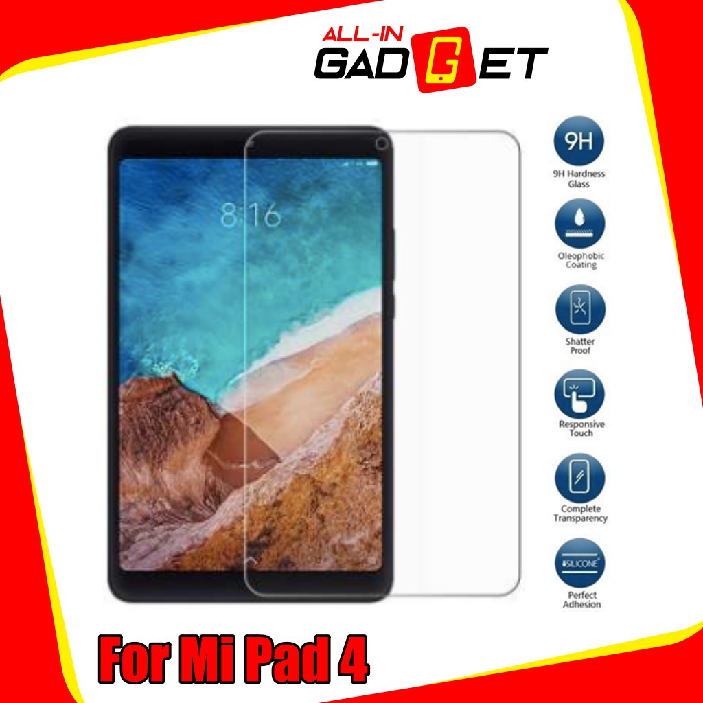 Xiaomi Mi Pad 4 Mi Pad 4 Plus Tempered Glass Screen Protector Non Full Screen Shopee Malaysia