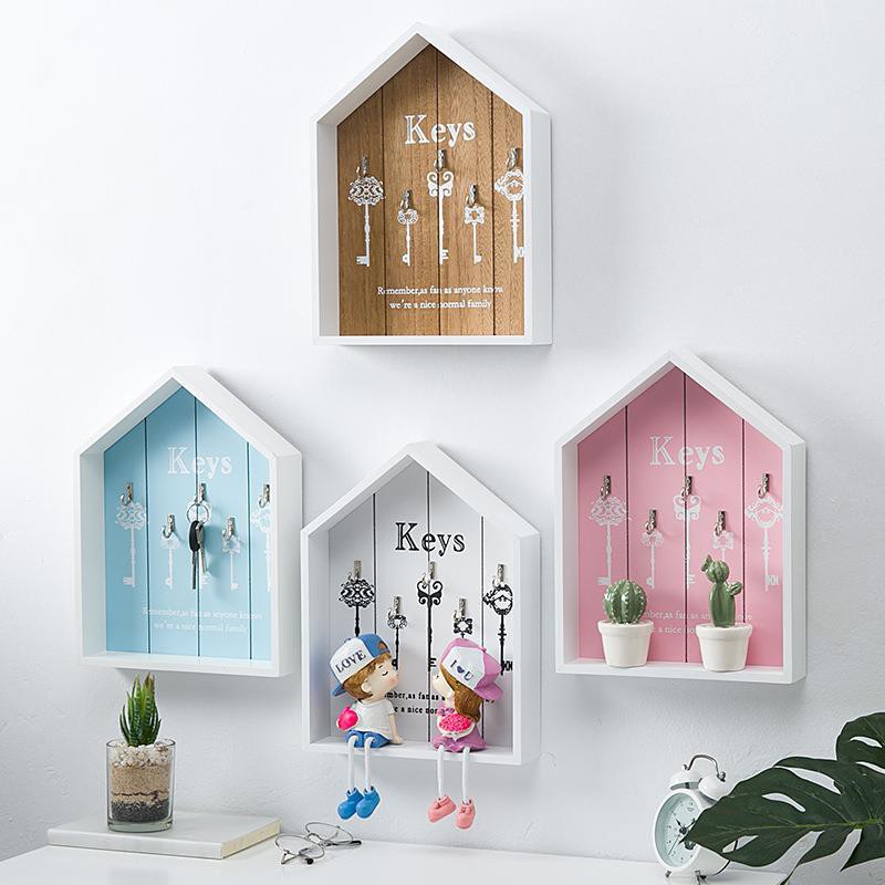 Spot kisi kayu rumah kunci hiasan dinding kotak Spot kisi kayu rumah kunci hiasan dinding kotak