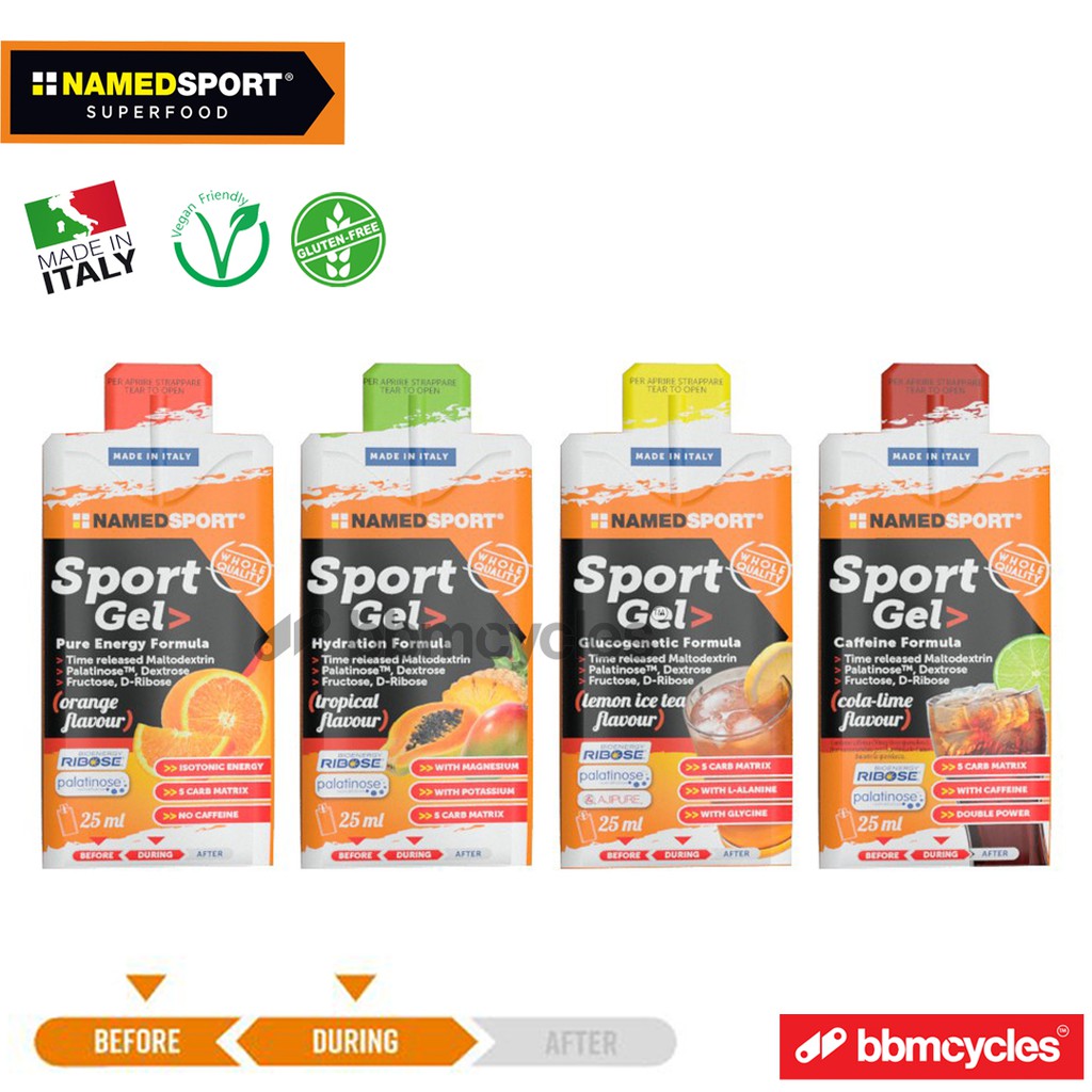 NAMEDSPORT Sport Gel Halal with Carbohydrates Performance powergel