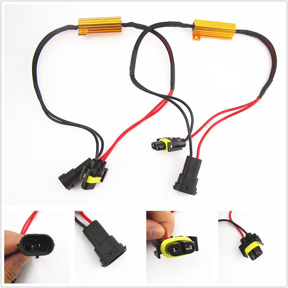 Versatile Essential 1pcs H11/H9/H8/H7/9005/9006/HB3/HB4 Resistance LED DRL Fog Light Canbus Error 50W Load Resistor D... - Image 3