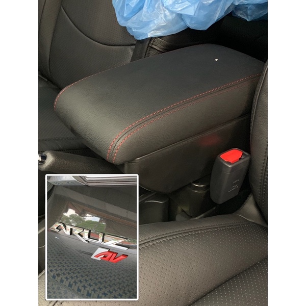 ARUZ ARM REST PU LEATHER BLACK USB PORT ORIGINAL GEAR UP ADJUSTABLE