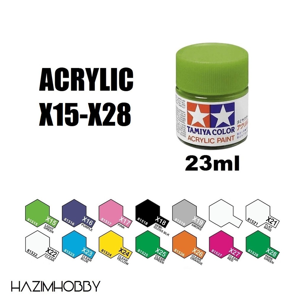 TAMIYA Color Acrylic Paint 23ml X15 - X28 | Shopee Malaysia