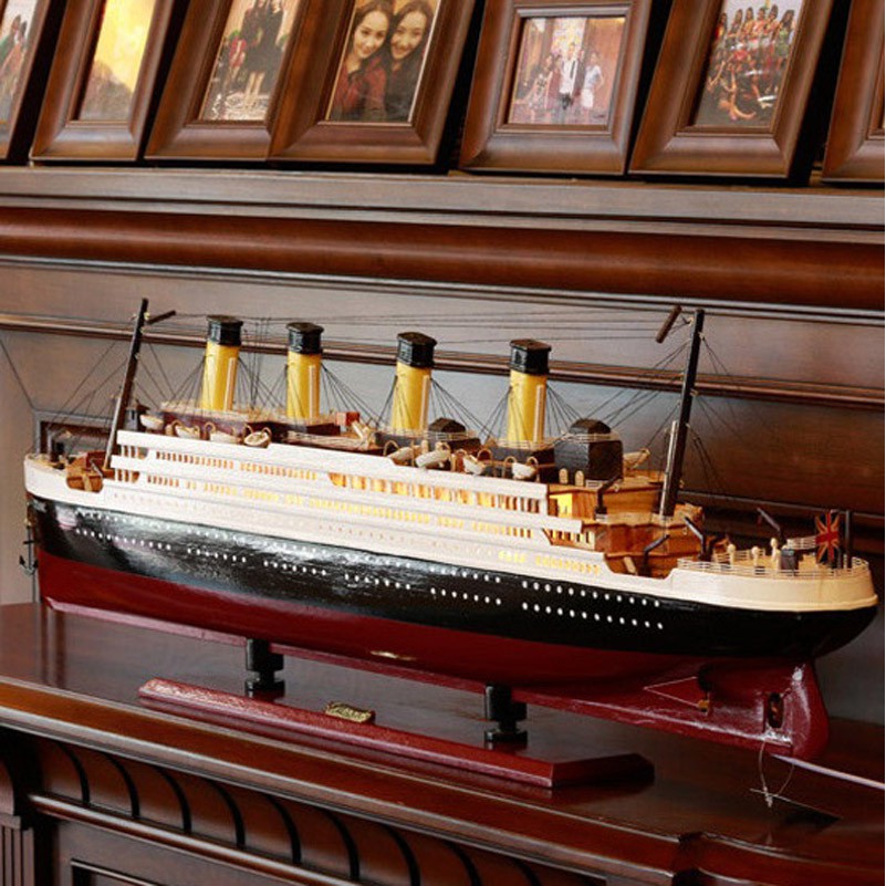 Titanic Wood Sailing Ship Models Furnishing Articles Creative Boat Nautical Home Decor Gifts Crafts Decoration Souvenir Ee Malaysia - Titanic Home Decor