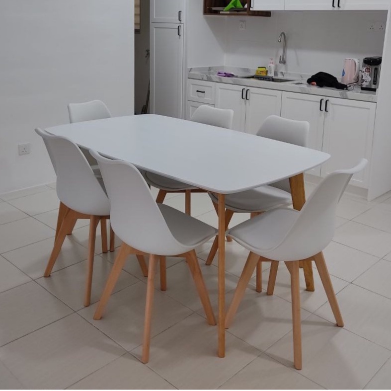 Scandinavian Dining Table Set, How To Assemble Dining Table