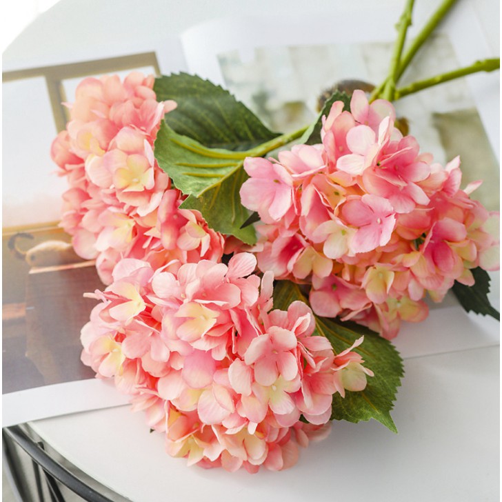 1 Bouquet Artificial Hydrangea Silk Rose Flowers Bride Flower For Wedding  Party Home Decoration | Shopee Malaysia