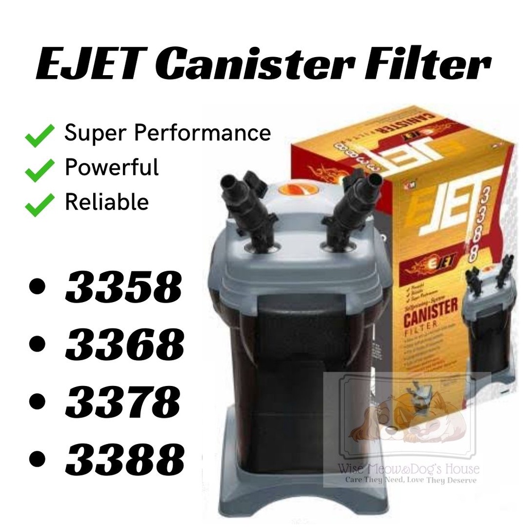 EJET Canister Filter External Filter Aquarium Pump (3358 / 3368 / 3378