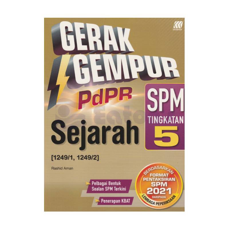 Sasbadi Activity Book Gerak Gempur Pdpr Sejarah Spm Tingkatan 5 2021 Shopee Malaysia