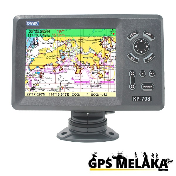 Onwa KP 708 With 7 Inch Marine GPS Chart Plotter Shopee Malaysia