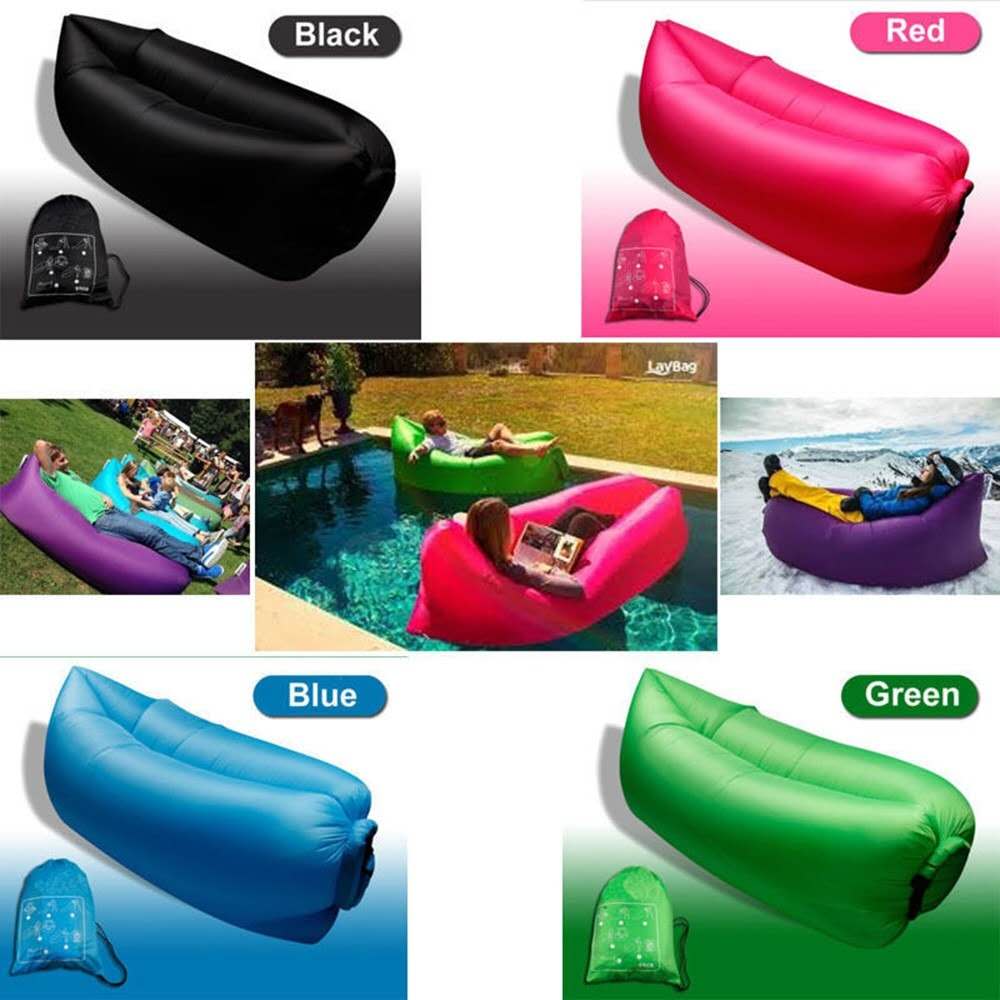 [[ HADIAH PERCUMA Inflatable Wind Picnic Camping Lamzac Air Lazy Sofa Lounge Bed