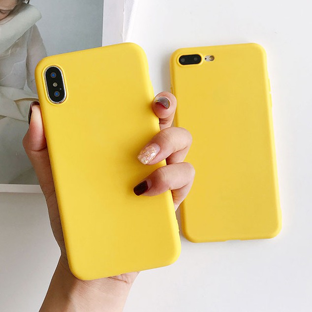 Apple Iphone Xs Xr Xs Max Iphone 11 Pro Max X 8 7 6s 6 Plus 5s 5 5g 6p 7p 6g 7g Phone Case Yellow Soft Back Cover Shopee Malaysia