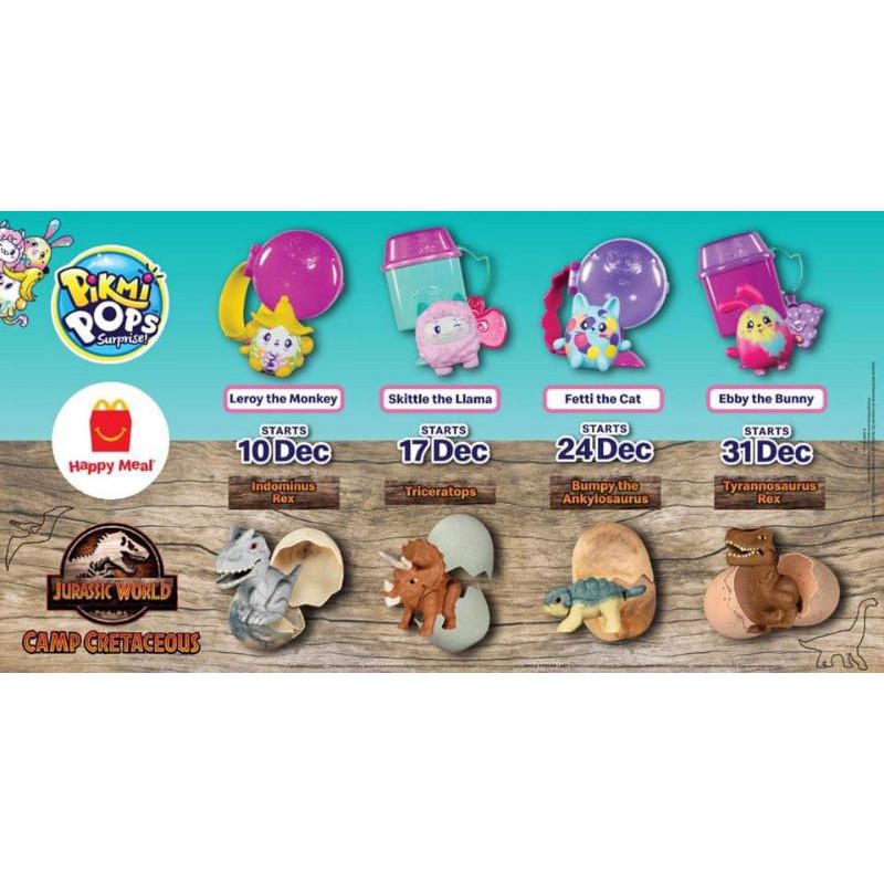 happy meal jurassic world