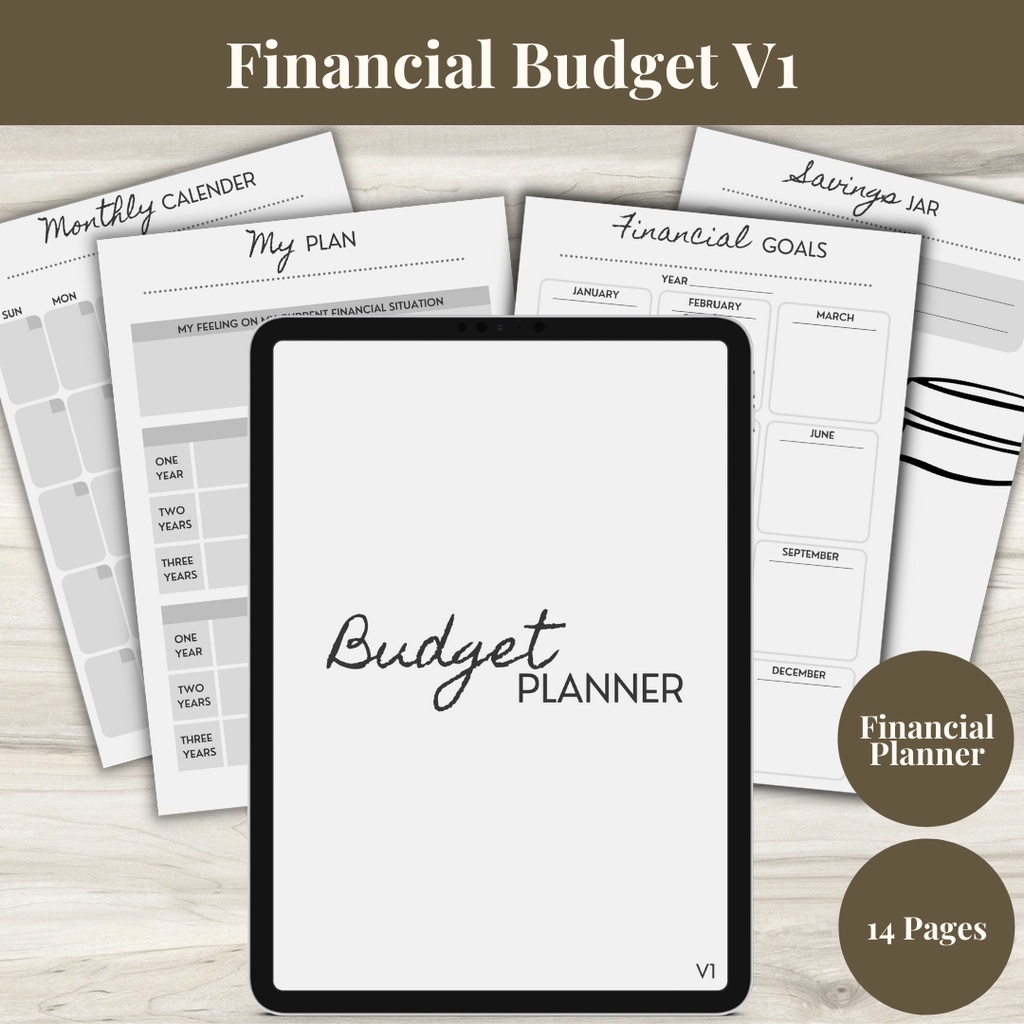 Financial Budget Planner Bundle V1 2023 2024 Financial Money Planner