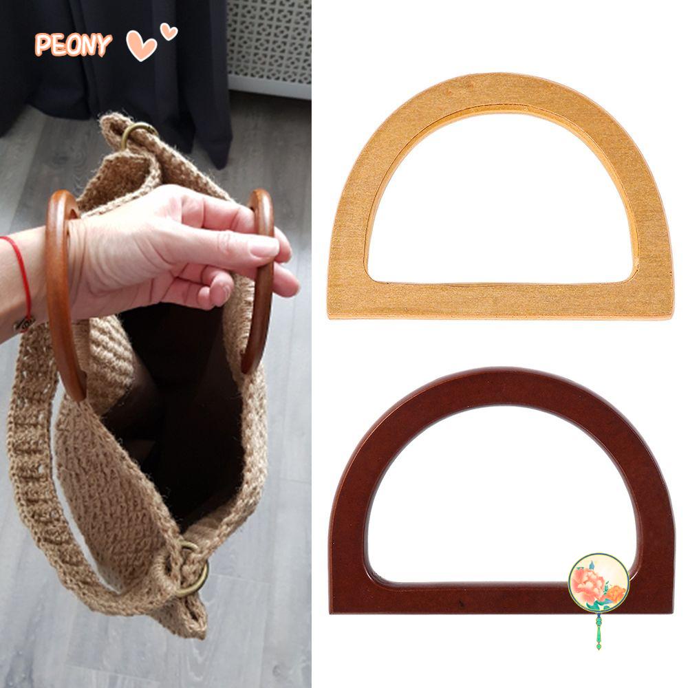 ✲PEONY✲ Nature Replacement Classic Handbag Wooden Bag Handle Bags Straps  Purse Bags O/D Shaped DIY Bags Accessories Tote Handles | Shopee Malaysia