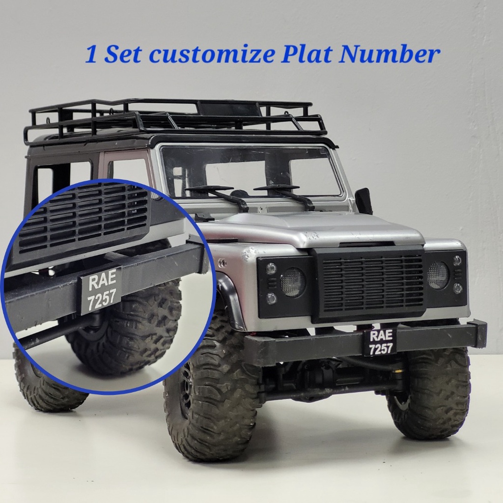 RC CAR PLATE NUMBER - 1:12 D90 MN99 