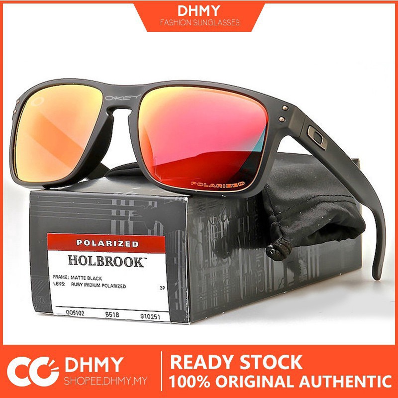 oakley holbrook matte black ruby iridium polarized