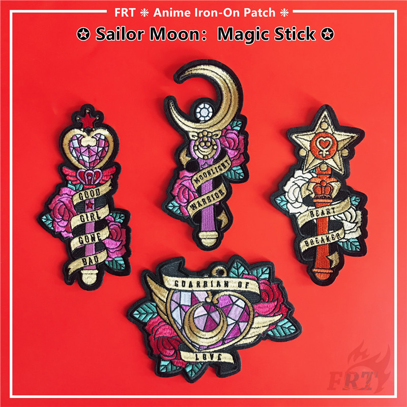 Download Sailor Moon Magic Stick Anime Iron On Patch 1pc Cartoon Diy Sew On Iron On Badges Patches M 06169 Shopee Malaysia