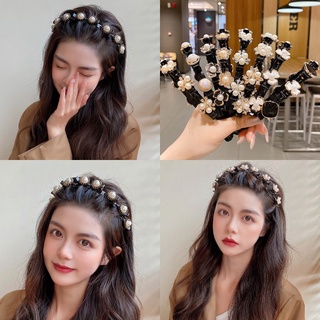 [29 styles] Braided Hair Headband Female 2021 New Style Korean Elegant Retro Hair Accessories Bangs Broken Hair Finishing Hairpin