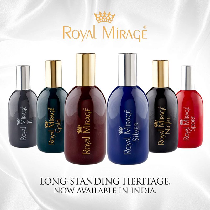 Royal Mirage Eau De Cologne Spray 120ml+Gift Fuel n Gas Saver