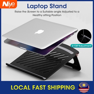 [READY STOCK] Laptop Holder  Adjustable foldable laptop stand non-slip desktop laptop for Macbook Pro Air iPad Pro Dell HP for 12-17 size 笔记本电脑支架
