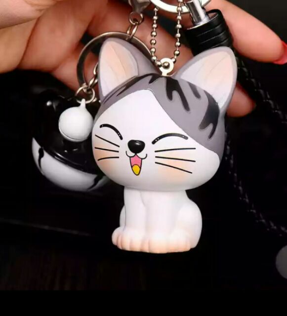 Cute Cat Keychain Grey White Chi's Sweet Home Key Chain
