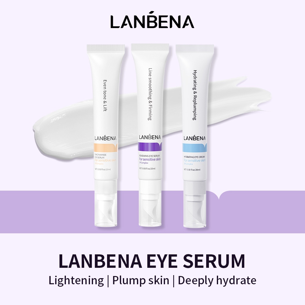 LANBENA Eye Serum Eye Mask Hyaluronic Acid Vitamin C Whitening Cream
