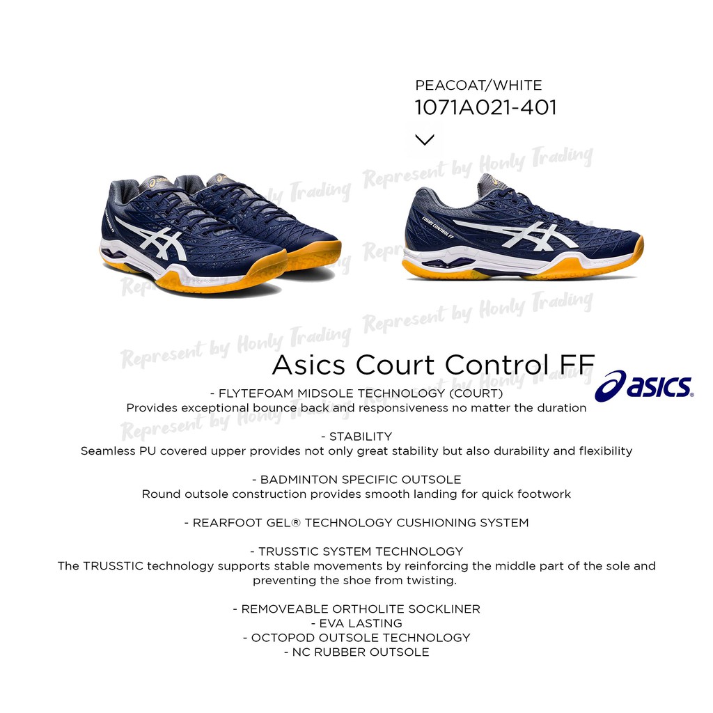  Asics  GEL Court  Control  FF  100 Original Ready Stock 