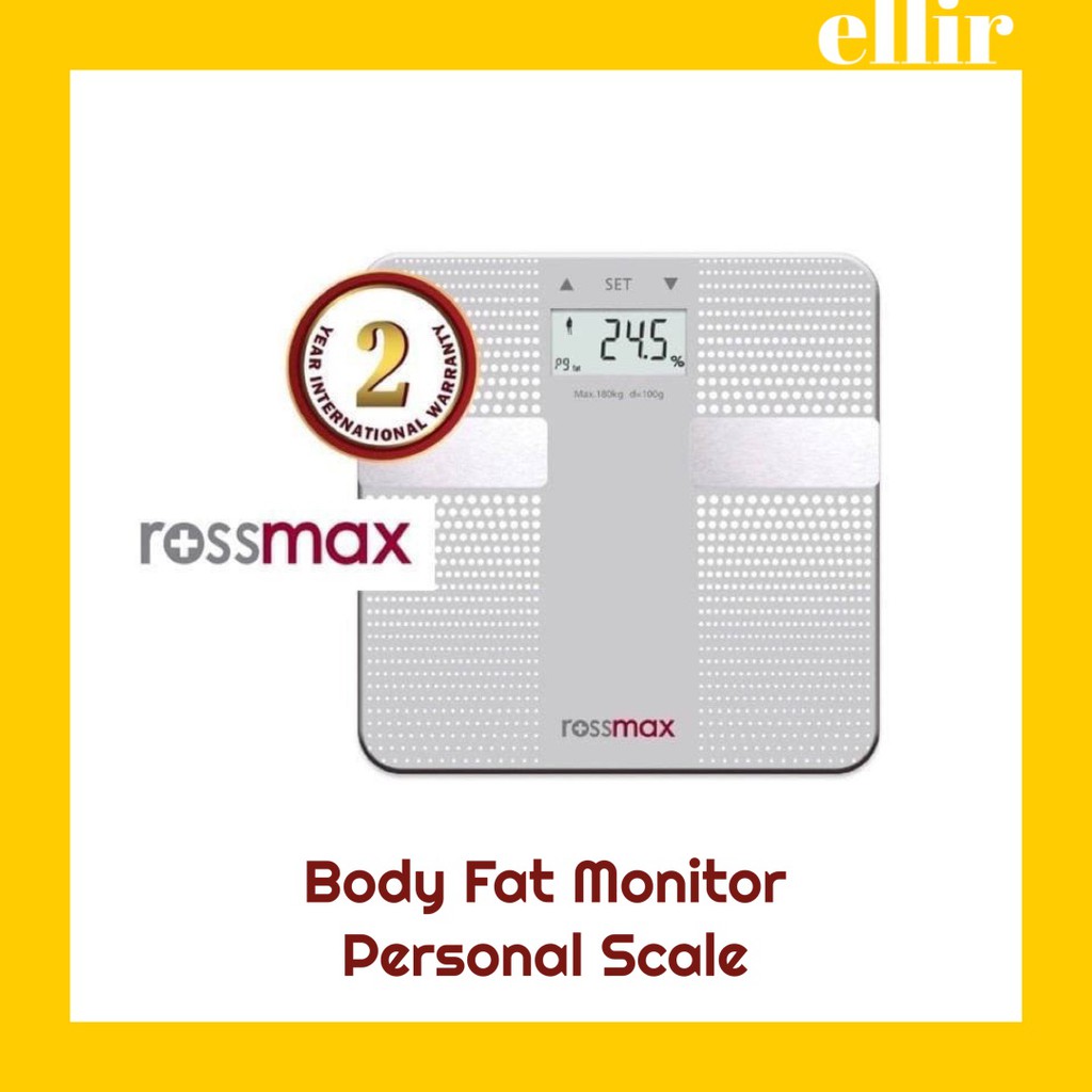ROSSMAX Body Fat Monitor Personal Scale with BMI Reading WF 260