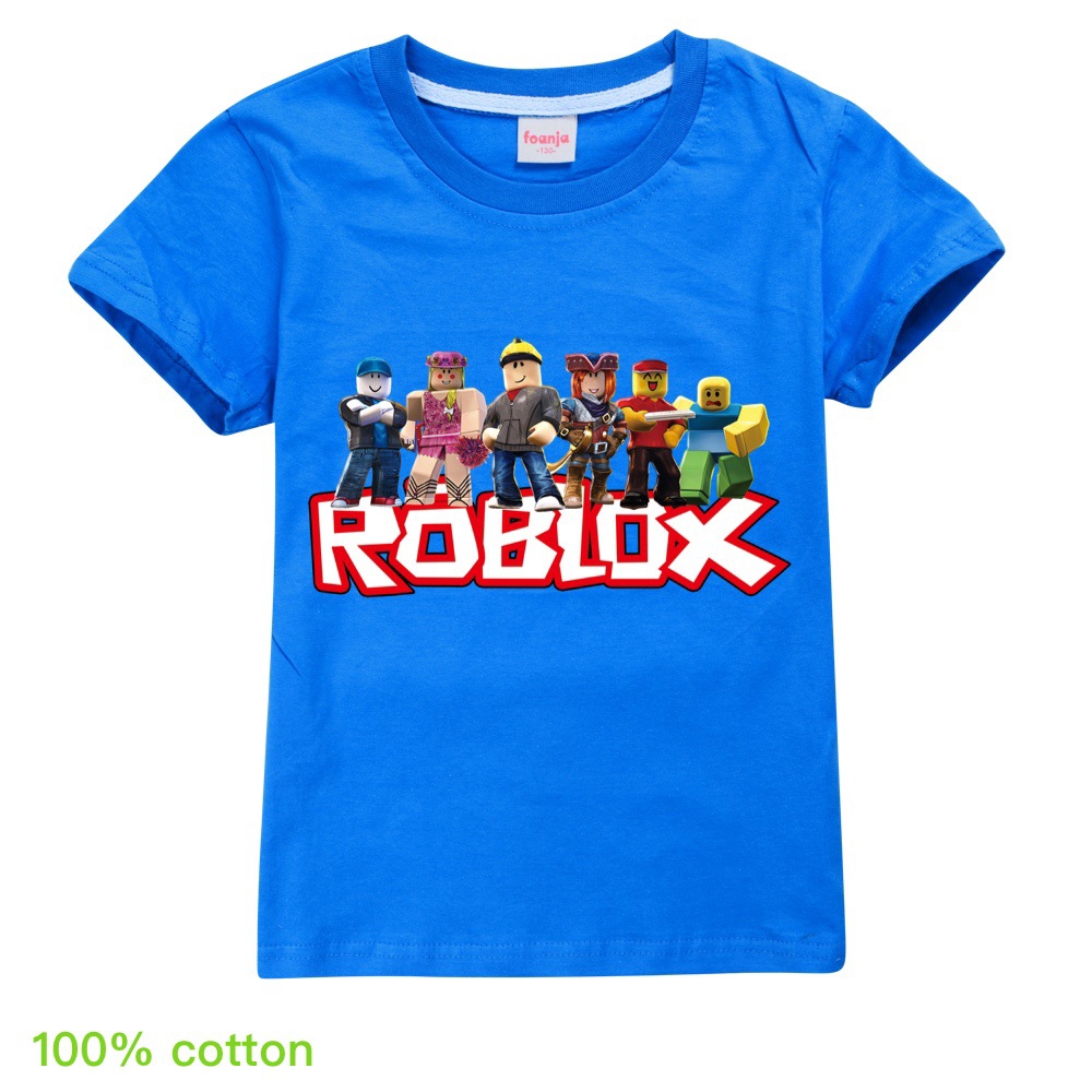 Roblox T Shirt Top Boy And Girl Spring And Summer Cotton Ready Stocks T922 Shopee Malaysia - roblox t shirt superhero