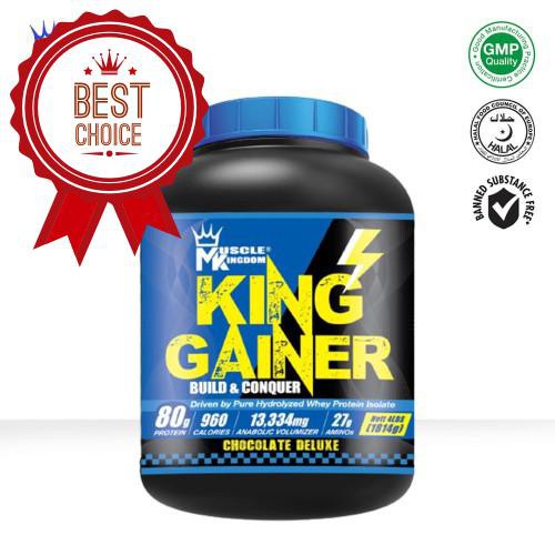 Buy Local Ready Stocks Muscle Kingdom King Gainer 4lbs 1 8kg Mass Weight Gainer Protein Halal Muscle Mass Zero Sugar Seetracker Malaysia