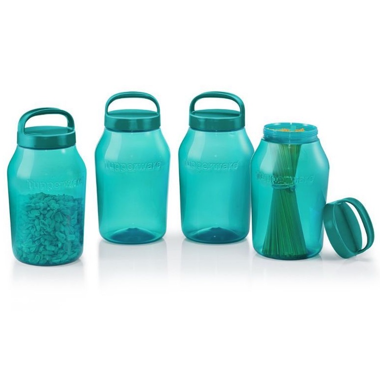 【Buy 8pcs get Tupp Gift】 READY STOCK Tupperware (3L with Handle Seal) Universal Jar 3L Quad Set Universal Jar Set 3000ml