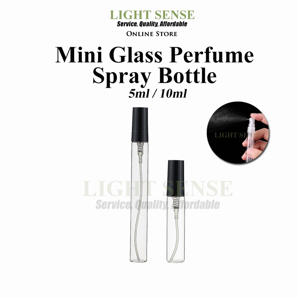 5ml 10ml Mini Glass Perfume Spray Bottle / Botol Perfume Spray Jenis Kaca / 香水喷瓶