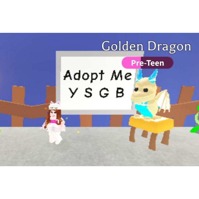 GOLDEN DRAGON Pet Adopt Me Roblox (FR/NFR) Shopee Malaysia