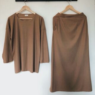  Ready Stock Blouse  top skirt ironless Baju  knit tak  